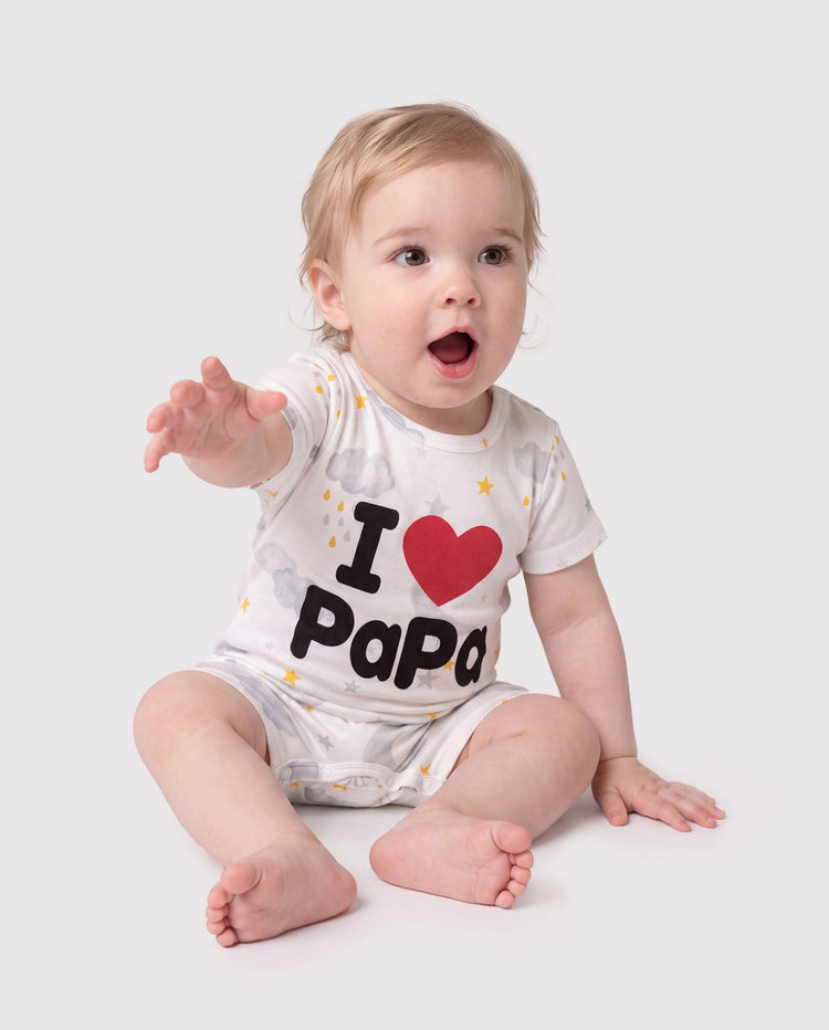 Pelele infantil con estampado de letras para bebé niño/niña gris