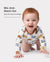 Body en bambou pour bébé Lot de 2 grenouillères à manches longues Flora pour filles bébé Marron