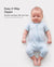 Bamboo Baby Boy / Girl 2-Way Zip Onesies Anti Slip Childlike Food Pattern Bamboo Sleepwear (Snug-Fitting)
 Turquoise