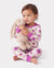 Christmas / Halloween Pajama 2-piece Bamboo Pajamas Set With Childlike Print for Baby / Toddler( Snug-Fitting) Light Purple