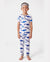Toddler / Kids Christmas / Halloween PJS for Boys 3-Piece Bamboo Pajama Set 2-in-1 Look for 4 Seasons (Snug-Fitting) Deep Blue