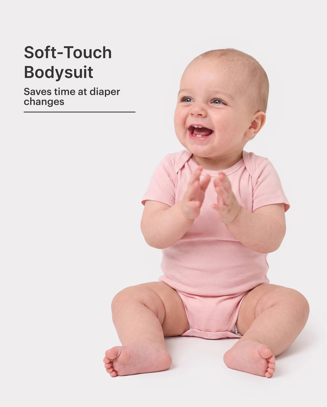 Bambus Baby Jungen/Mädchen Casual Strampler rosa