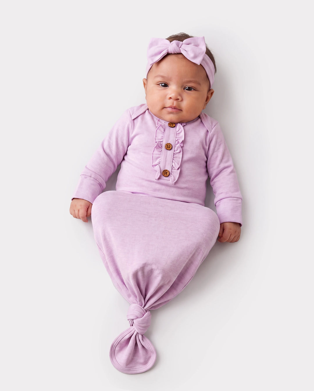 Baby Girl Wool Sleeping Bag Infant Gown with Headband Pink