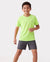 Camiseta deportiva PatPat Rapidair para niños y niñas, de secado rápido y enfriamiento instantáneo, con protección solar UPF 100+, color verde