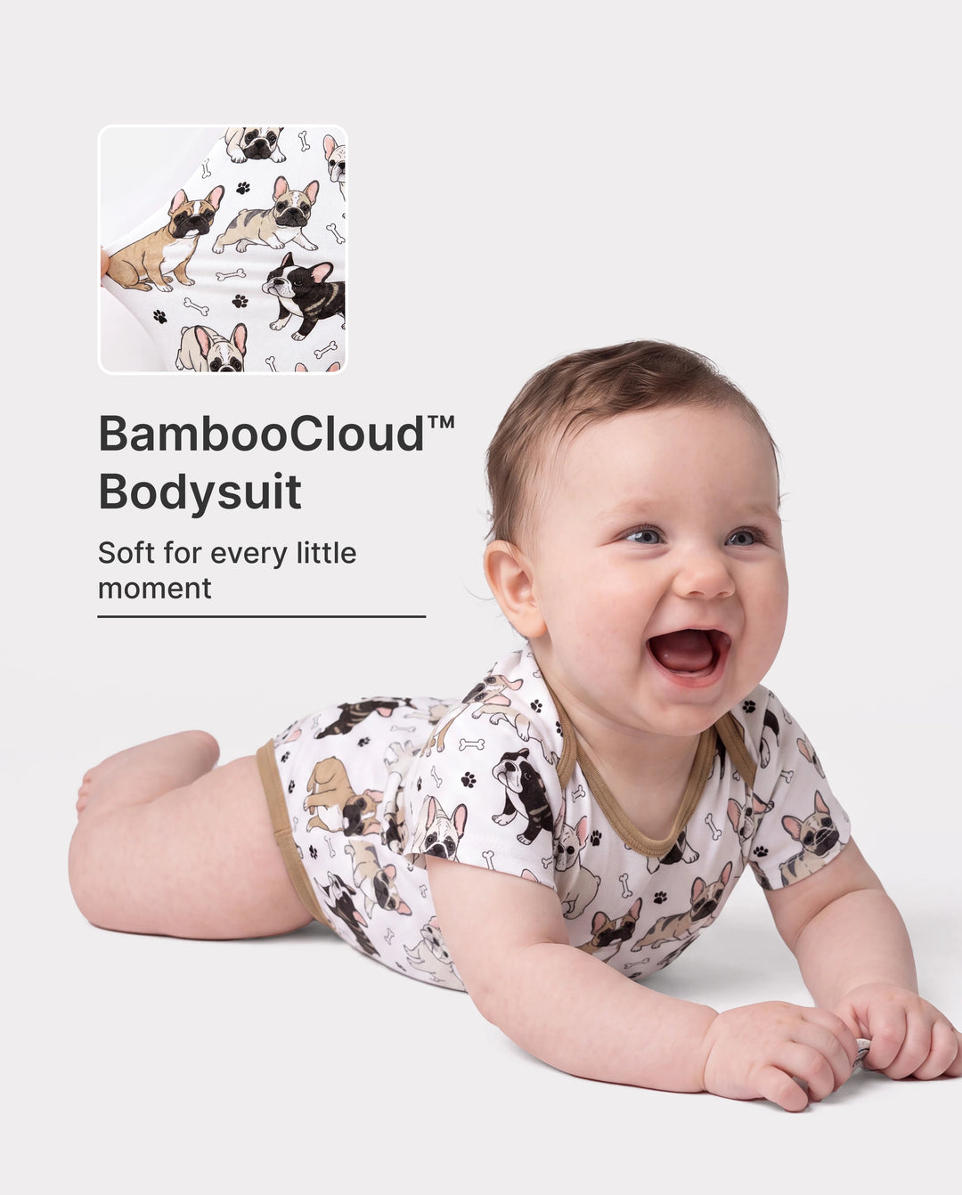 Bamboo Baby Boy/Girl 1pc Allover Print  Bodysuits  YellowBrown