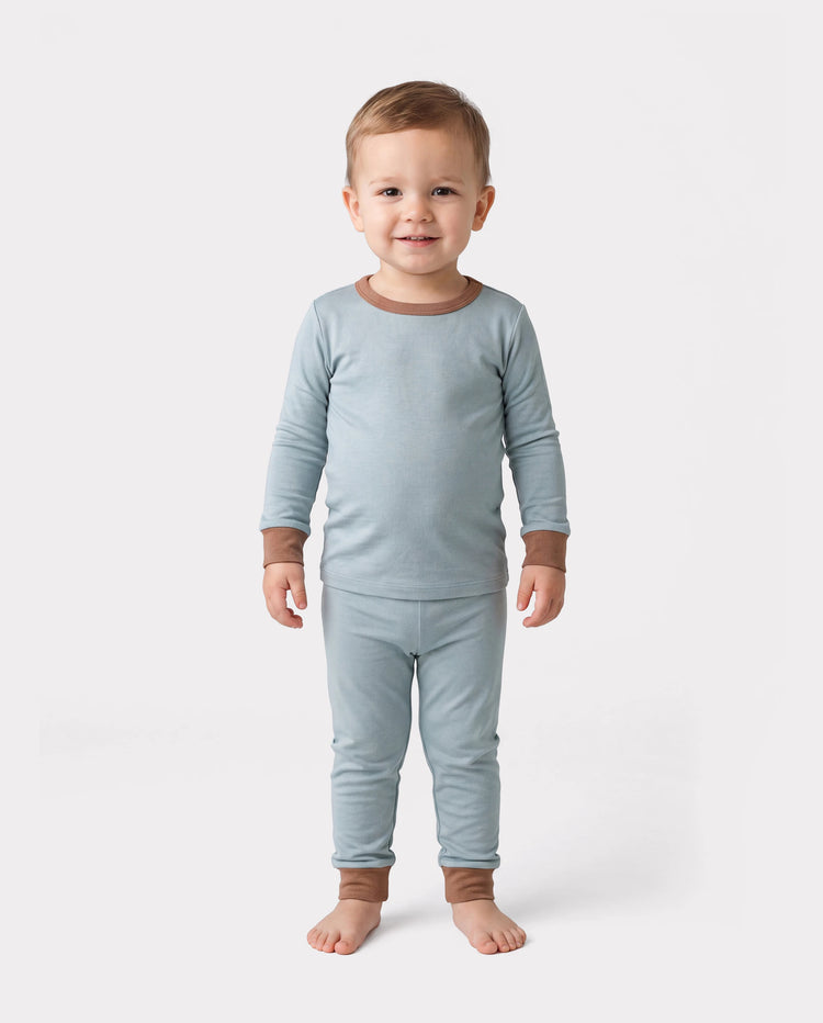 Baby 2-piece Tencel Modal Pajamas Set for Girls / Boys ( Snug-Fitting ) Green
