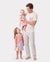 Daddy & Daughter Outfits Set Colorblock Sleeveless Strappy Dress or Short-sleeve T-shirt Multi-color