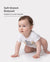 Ensemble 3 pièces barboteuses bébé garçon/fille imprimé ludique blanc