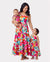 Colorful Mommy & me Outfits Sleeveless Strap Top and Skirt Co-ord Set & Shirt Sets Summer Vacation Clothe for Beach, Photoshoots, Travel Hot Pink