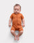 Bamboo Baby Boy / Girl 2-Way Zip Onesies Anti Slip Childlike Food Pattern Bamboo Sleepwear (Snug-Fitting)
 Orange