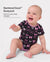 Body en bambou pour bébé garçon/fille 1 pièce imprimé intégral Rose violet