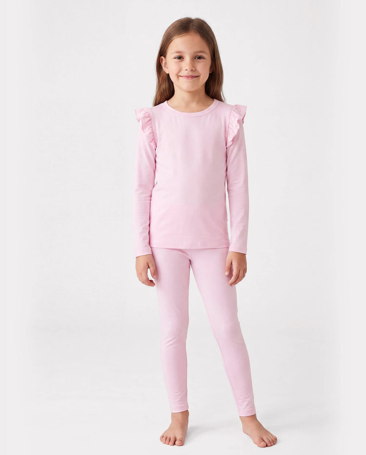 Kleinkind / Kinder Halloween Pyjama mit kindlichem Print (1-teilig eng anliegend) rosa