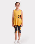 Toddler/Kid Girl 2pcs Tunie Top and Leggings Set Yellow