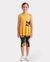 Conjunto de 2 piezas de top y leggings para niña pequeña/niña, color amarillo