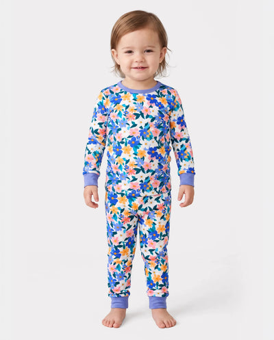Pyjama de Noël/Halloween Lot de 2 pyjamas en bambou avec imprimé enfantin pour bébé/tout-petit (ajusté) Violet