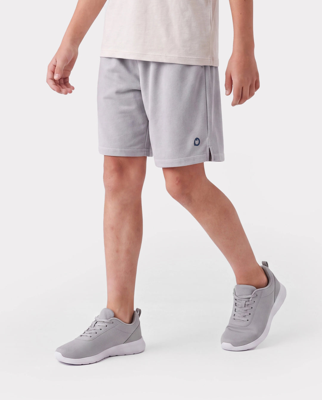 PatPat Rapidair activewear kid boy athletic quick dry breathable short swith pockets Grey