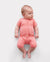 Bamboo Baby Boy / Girl 2-Way Zip Onesies Anti Slip Childlike Food Pattern Bamboo Sleepwear (Snug-Fitting)
 Pink