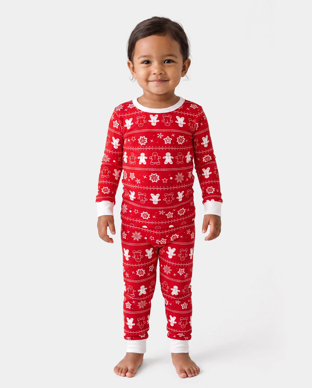 Christmas / Halloween Pajama 2-piece Bamboo Pajamas Set With Childlike Print for Baby / Toddler( Snug-Fitting) Red