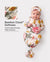 Baby / Girl Bamboo Sleeping Bag Infant Gown with Headband Color block