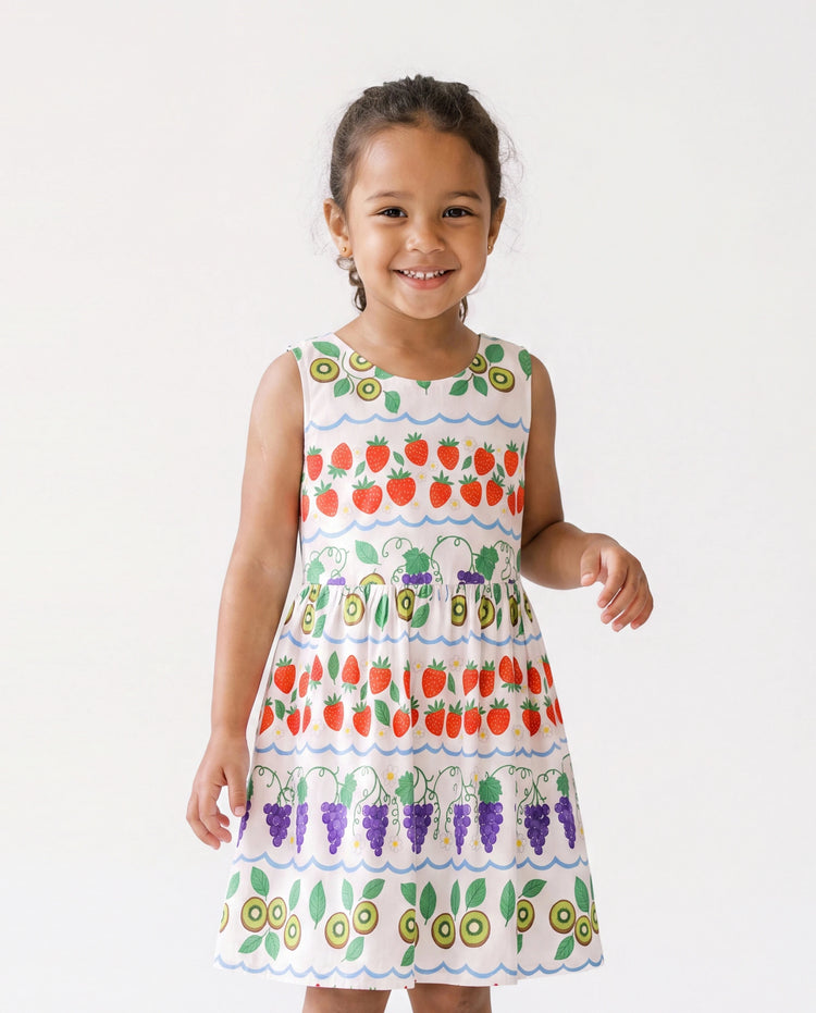 Fresh Market Toddler Girl Fruit Crossback Dress Multi-color