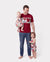 Daddy & Daughter Floral Print Outfits Tropical Print Spaghetti Strap Body-con Dress for Mom & Daughter, Color-Blocked T-Shirts for Dad & Son Perfect for Summer Vacations & Family Photos Red