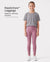 Leggings de yoga taille haute pour fille, couleur unie, avec chouchou assorti offert, violet