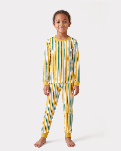 Pyjama de Noël/Halloween 2 pièces avec imprimé enfantin pour tout-petits/enfants (ajustement serré) Gingembre