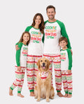 Christmas Matching Family Pajamas Gingerbread Print Green