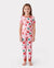 Toddler / Kids Christmas / Halloween Pajamas 3-Piece Bamboo Pajama Set 2-in-1 Look for 4 Seasons (Snug-Fitting) Light Pink