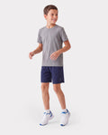 PatPat Rapidair activewear kid boy athletic quick dry breathable short swith pockets Deep Blue