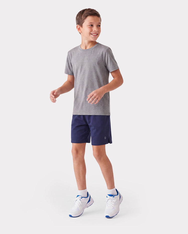 PatPat Rapidair Activewear™ Kid Boy Athletic Quick Dry Atmungsaktive Shorts mit Taschen tiefblau