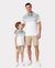 Daddy & Son Sets Green Striped Polo Shirt Light Green