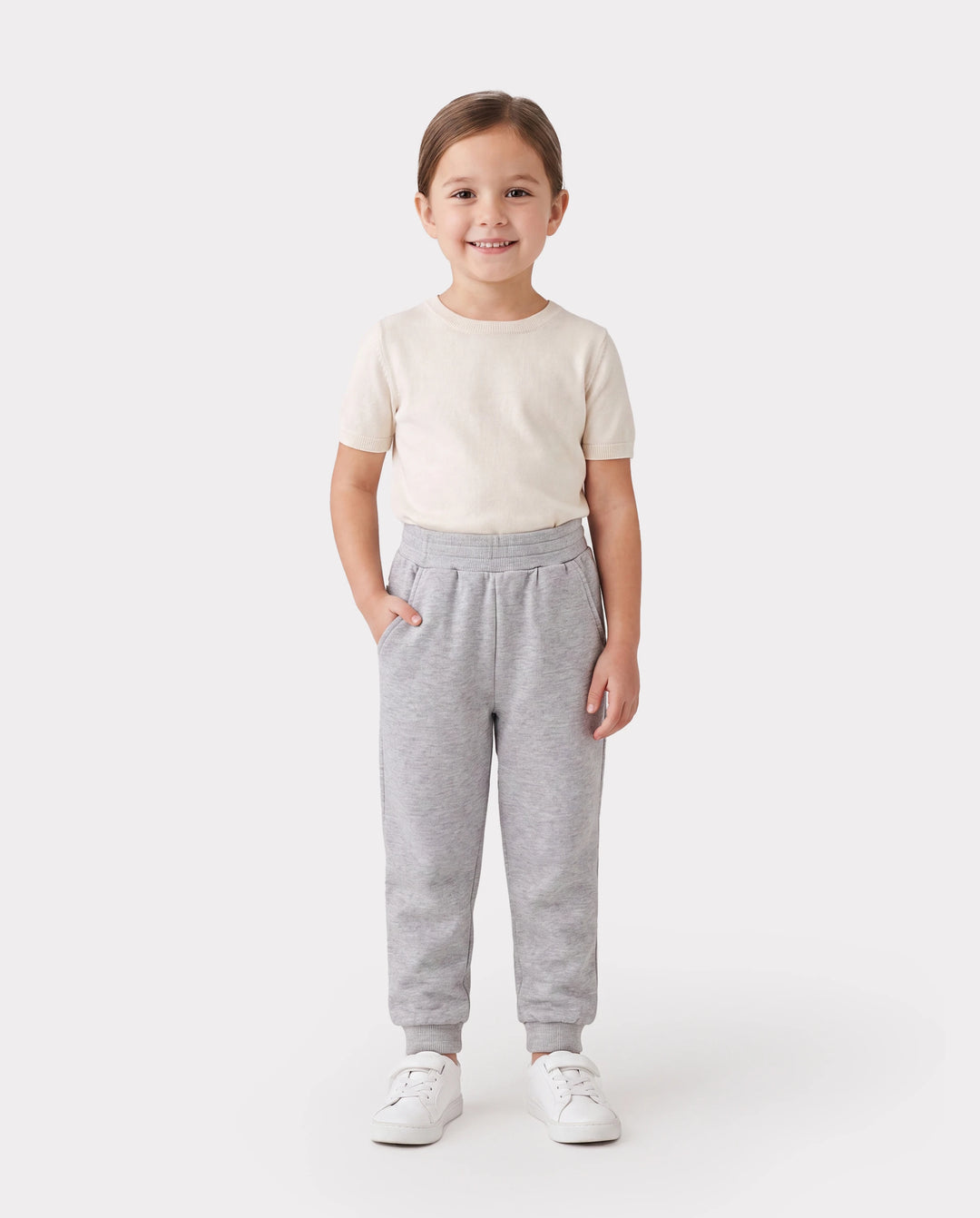 Baby / Toddler Solid Pocket Casual Pants Grey