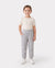 Pantalones casuales con bolsillos lisos para bebé/niño pequeño, color gris