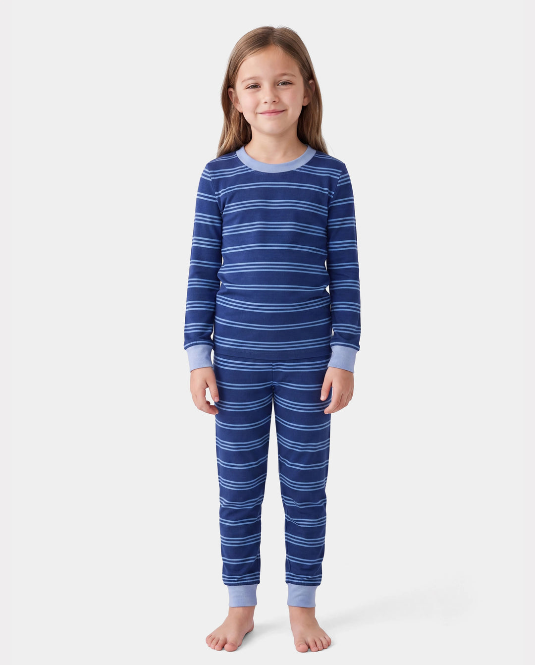Christmas / Halloween Pajamas 2-piece Bamboo Pajamas Set With Playful Print for Toddler / Kids ( Snug-Fitting) Blue