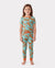 Toddler / Kids Christmas / Halloween Pajamas 3-Piece Bamboo Pajama Set 2-in-1 Look for 4 Seasons (Snug-Fitting) Green