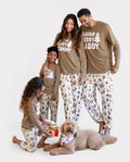 Christmas Matching Family Pajamas Gingerbread & Xmas Tree Print