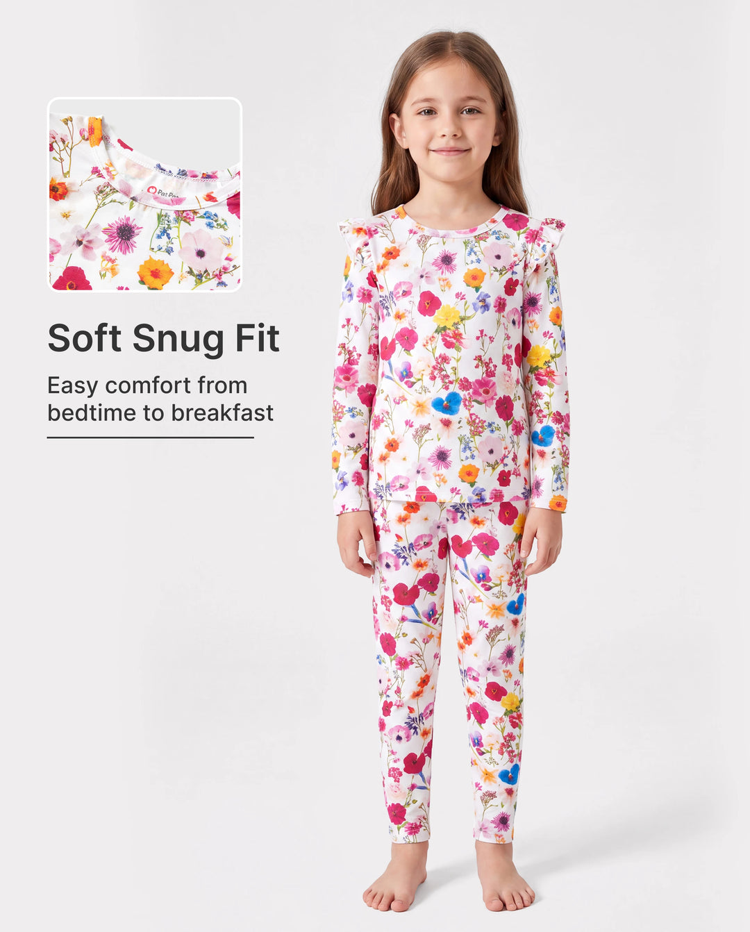 Toddler / Kids Halloween Pajamas With Childlike Print (1-Piece Snug-Fitting ) Hot Pink