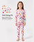 Pyjama d'Halloween pour tout-petits/enfants avec imprimé enfantin (1 pièce ajustée) Rose vif