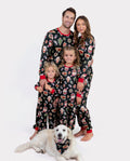 Christmas Matching Family Pajamas Xmas Tree & Gingerbread Print