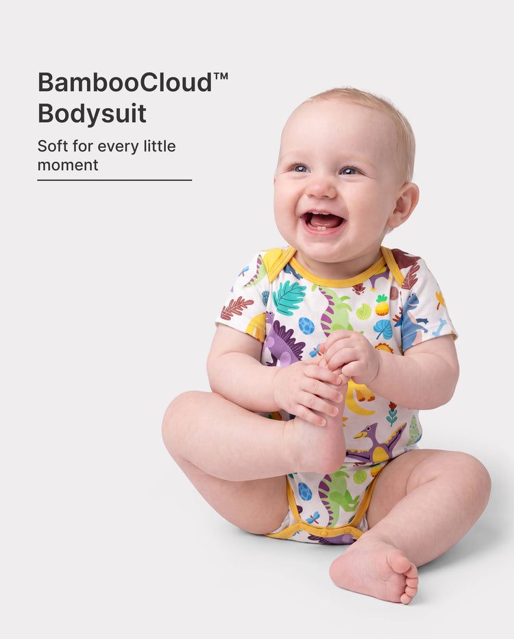 Body en bambou pour bébé garçon/fille 1 pièce imprimé intégral Bloc de couleurs