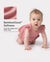 Bamboo Baby Girl Solid Color 3-Piece Rompers Set Pink