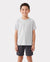 PatPat Lightflow Activewear Kid Boy Athletic Breathable Air-Grid Ultra Lightweight Short Sleeve T-Shirt Grey