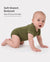 Conjunto de 3 mamelucos de lyocell para bebé niño/niña, color liso, verde oscuro