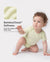 Ensemble 4 pièces barboteuses en modal de couleur unie pour bébé garçon/fille, vert clair