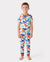 Toddler / Kids Christmas / Halloween PJS for Boys 3-Piece Bamboo Pajama Set 2-in-1 Look for 4 Seasons (Snug-Fitting) Apricot