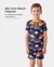 Toddler / Kids Christmas / Halloween PJS for Boys 3-Piece Bamboo Pajama Set 2-in-1 Look for 4 Seasons (Snug-Fitting) Black