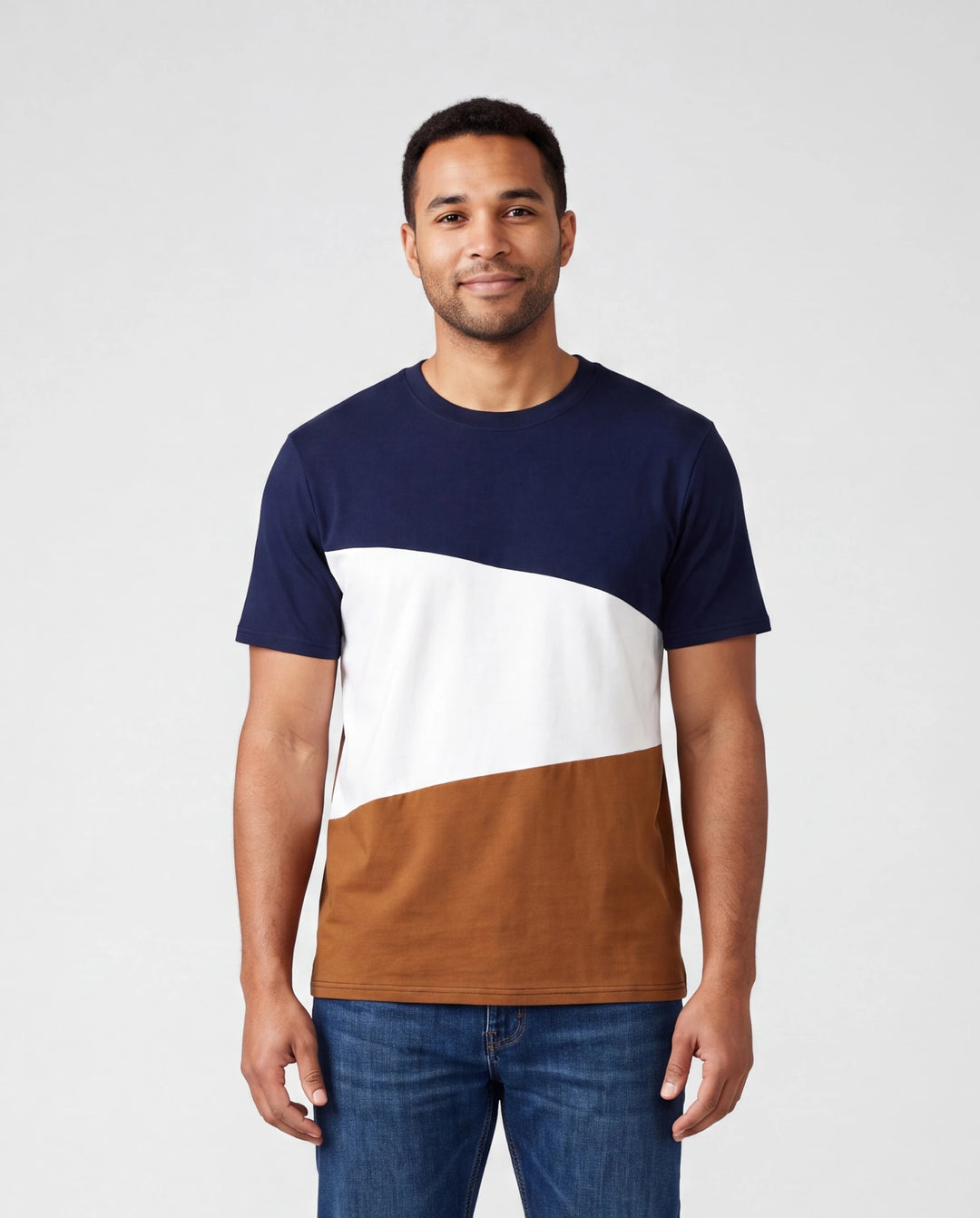 Daddy and Me Family Matching Casual Dress or T-Shirt, Solid Color, Fabric Stitching royalblue