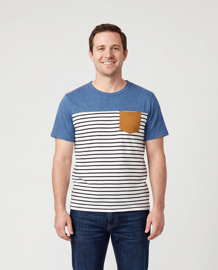 Conjunto casual suave a juego para papá y yo Vestidos por debajo de la rodilla con botones delanteros y diseño con cinturón Azul