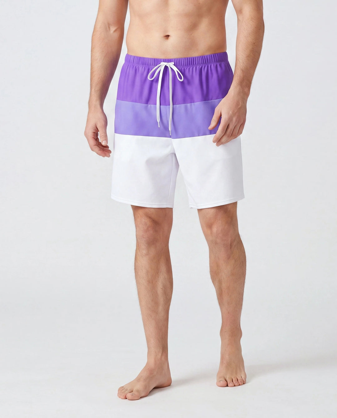 Shorts de bain bicolores (séchage rapide) Papa & Fils Bicolore